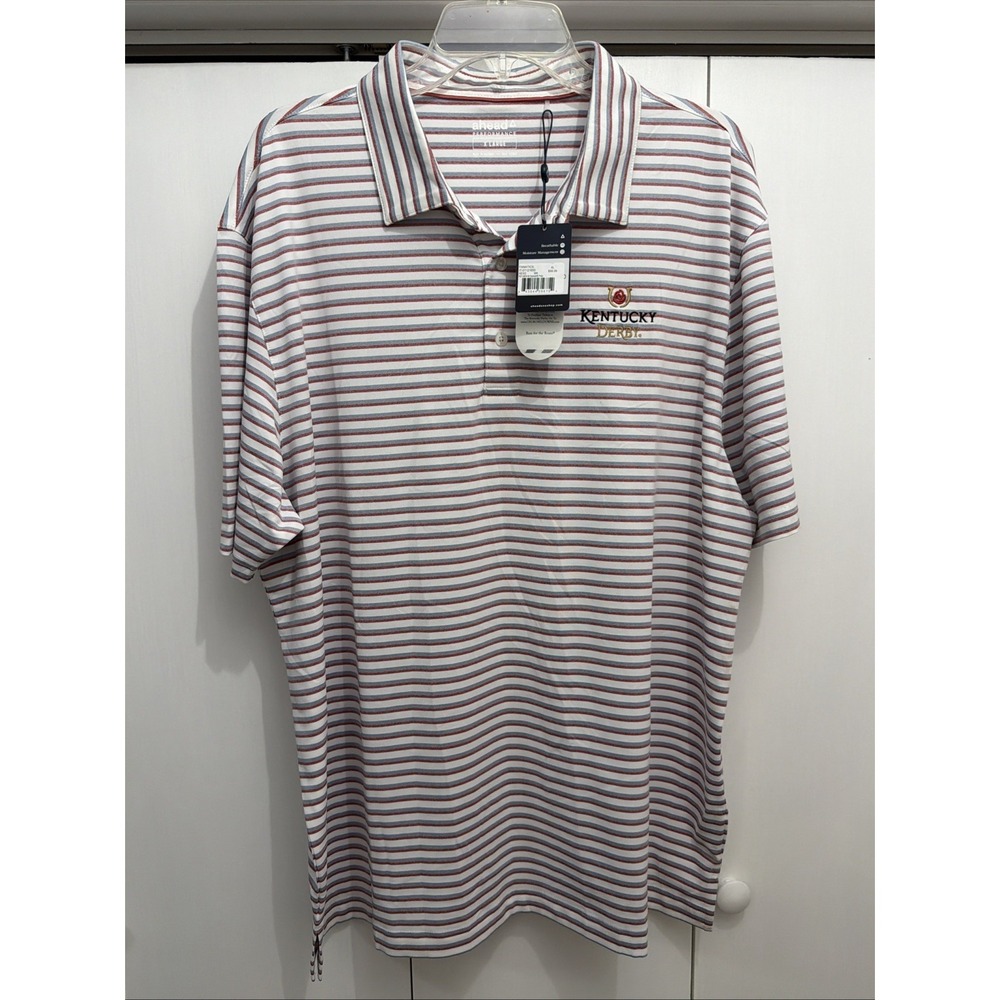 NEWā Ahead Performance Spindrift Polo KENTUCKY DERBY Men's Sz XL, MSRP $100